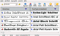 Windows Fontmanager Typograf